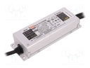 Power supply: switched-mode; LED; 75W; 75÷150VDC; 500mA; IP67; 800g