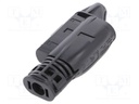 Connector: solar; male; "-" marking; 2.5÷6mm2; with contacts; plug