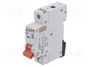 Circuit breaker; 230/400VAC; Inom: 6A; Poles: 1; Charact: C; 6kA