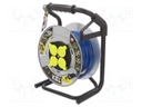 Extension lead; reel,with non-rotating sockets; Sockets: 4; PUR