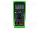 Digital multimeter; LCD 4 digits,bargraph; 2,8x/s; Resol: 1°C