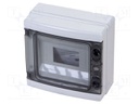 Enclosure: for modular components; IP65; wall mount; grey; 40 CD