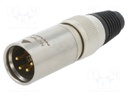 CABLE CON. MALE 4POLE HEAVY DUTY