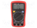 Digital multimeter; LCD (2000),with a backlit; Diode test: yes
