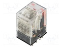 Relay: electromagnetic; 4PDT; Ucoil: 24VDC; Icontacts max: 6A; MY4