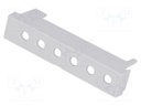 Terminals cover; grey; 10.16mm; Holes no: 6