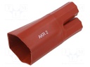 Cable breakout; 75/32mm; red; Diam.after shrinking: 31/14mm; AKR