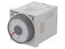 Timer; 0,1s÷500h; DPDT; 250VAC/5A; 100÷240VAC; socket,on panel