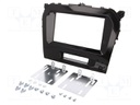 Radio mounting frame; Suzuki; 2 DIN; black gloss