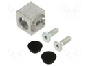 Mounting coupler; for profiles; hexagonal; W: 30mm; H: 30mm; L: 30mm