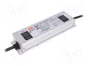 Power supply: switched-mode; LED; 149.8W; 54÷107VDC; 700÷1400mA