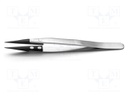 Tweezers; strong construction; Blades: straight,narrow; ESD