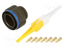 Connector: circular; D38999 series III; plug; male; PIN: 6; crimped