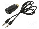 Adapter; D-Sub 15pin HD socket,HDMI plug; black