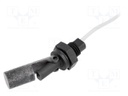 Sensor: liquid level; -20÷130°C; lead 0,5m; Output conf: SPST-NO