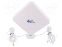 Antenna; LTE; 20dBi; Mounting: for wall mounting; 50Ω; TS9
