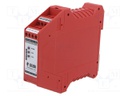 Module: safety relay; 24VAC; 24VDC; for DIN rail mounting; CS
