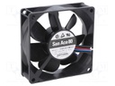 Axial Fan, 24 V, DC, 80 mm, 25 mm, 29.3 cu.ft/min, 0.83 m³/min