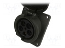 Connector: AC supply 3-phase; socket; female; 125A; 400VAC; IP67