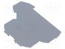End/partition plate