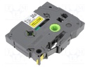 Tape; Width: 9mm; Colour: yellow; Character colour: black; L: 8m