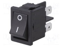 ROCKER; DPST; Pos: 2; OFF-ON; 16A/250VAC; black; IP40; none; 100mΩ