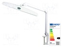 Desk lamp; 21W; 230VAC 50Hz; Plug: EU; 2.3kg; Arm len: 900mm; 1100lm