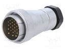 WF40; plug; male; PIN: 26(22+4); IP65; 11.5÷24.5mm; soldering; 500V