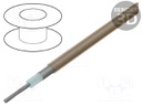 Wire: coaxial; RG316U; stranded; CCS; FEP; brown,transparent; 2.5mm