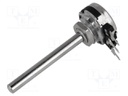 Potentiometer: shaft; single turn; 1kΩ; 200mW; THT; 4mm; metal
