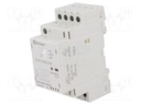 Relay: installation; monostable; NC + NO x3; Ucoil: 230VAC; 25A