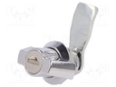 Lock; different cylinder; zinc and aluminium alloy; 18mm