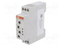 Analogue Timer, CT-D Series, Asymmetrical Recycling, 0.05 s, 100 h, 7 Ranges, 1 Changeover Relay
