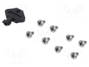 Enclosure: wall mounting; X: 400mm; Y: 500mm; Z: 210mm; ARCA; grey