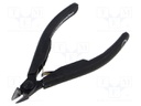 Pliers; side,cutting,precision; oval head,blackened tool