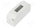 Enclosure: for modular components; IP20; white; No.of mod: 2; 400V