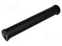 Handle; Mat: aluminium; black; H: 34.5mm; L: 206mm; Ø: 30mm