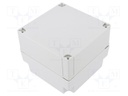 Enclosure: multipurpose; X: 130mm; Y: 130mm; Z: 100mm; MNX; grey; IK08