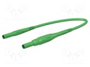 Connection cable; PVC; 1m; green; 8A; 1kV; Cond.cross sec: 1mm2