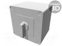 Switch: cam switch; Stabl.pos: 3; 32A; 1-0-2; Mounting: in housing