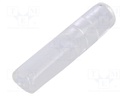 Terminals cover; 4mm; Ø: 3mm; straight; L: 24mm; Mat: PVC