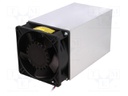 Heatsink: extruded; L: 150mm; W: 92mm; H: 93mm; aluminium; plain