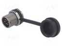 Socket; male; ST12; PIN: 6; IP67; 5A; soldering; 125V; 0.75mm2