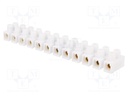 Terminal block; screw terminal; ways: 12; 16mm2; terminals: 24