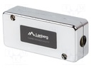 RJ45 module; silver; Cat: 6; IDC,both sides; Enclos.mat: ABS