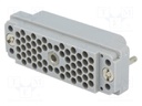 Connector: rectangular; plug; hermaphrodite; Mat: polycarbonate