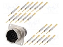 Connector: circular; Series: RT360; socket; male; crimped; PIN: 19