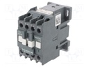 Contactor: 3-pole; NO x3; Auxiliary contacts: NO; 220VAC; 18A; DIN