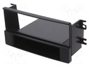 Radio mounting frame; Kia; 1 DIN; black