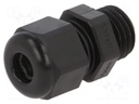 Cable gland; M12; IP68; Mat: polyamide; black; UL94V-0